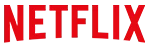The image shows the Netflix logo, which consists of the word "NETFLIX" in bold, uppercase red letters on a transparent background.