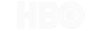 White logo of HBO, on a transparent background. The logo consists of three rectangular blocks, each containing a letter in lowercase: "H" in a red block, "B" in a black block, and "O" in a blue block.